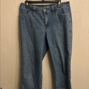 L.A. Blues Women Blue Capri Wide Leg Jeans Size 12